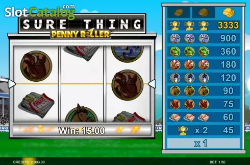 Скрин4. Sure Thing - Penny Roller слот