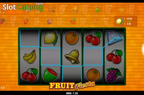 Скрин5. Fruit Fiesta 9 Line слот
