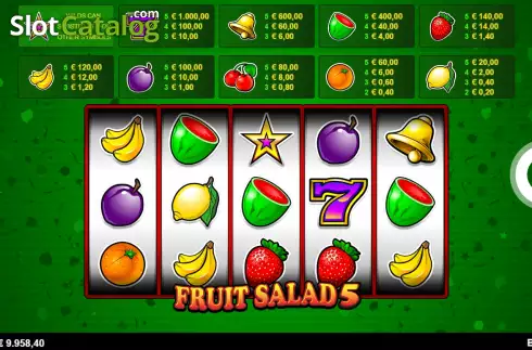 Скрин2. Fruit Salad 5-Line слот