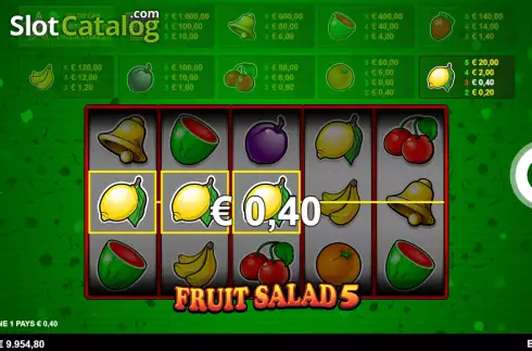 Скрин3. Fruit Salad 5-Line слот