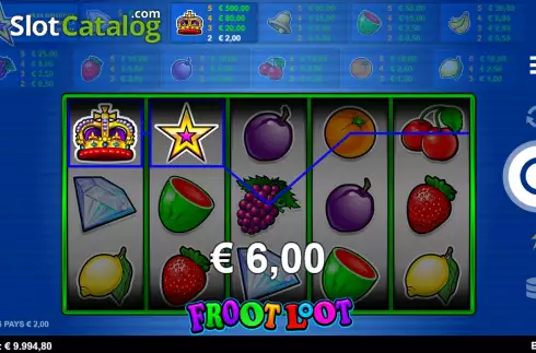 Скрин3. Froot Loot 9-Line слот