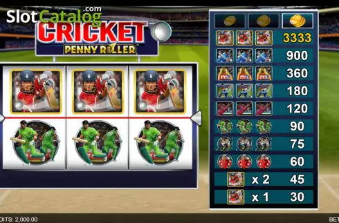 Скрин2. Cricket Penny Roller слот