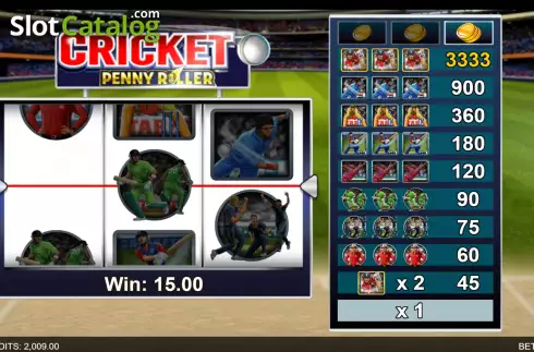 Скрин3. Cricket Penny Roller слот