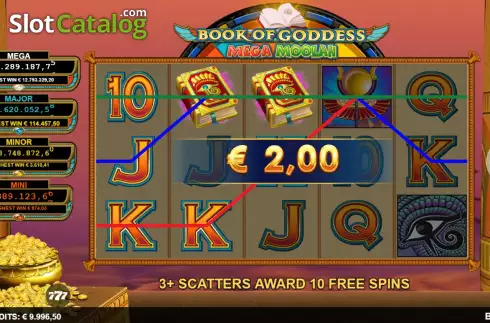 Скрин5. Book of Goddess Mega Moolah слот