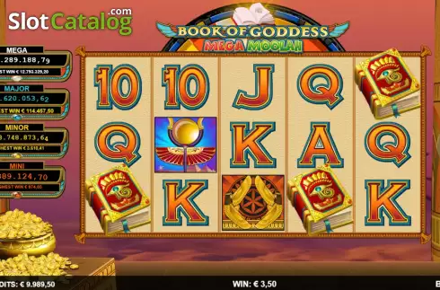 Скрин6. Book of Goddess Mega Moolah слот