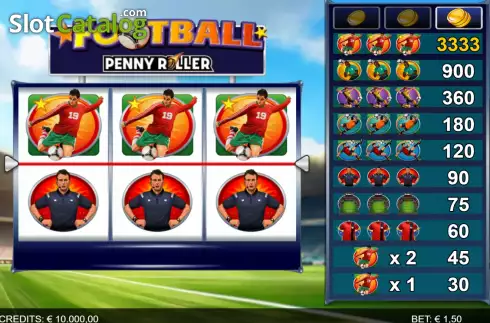 Скрин2. Football Penny Roller слот