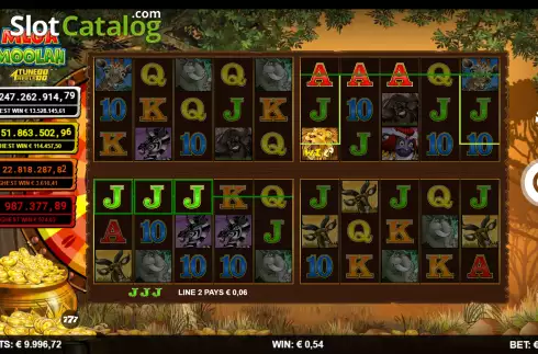 Скрин4. Mega Moolah 4Tune Reels слот