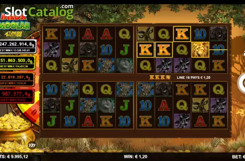 Скрин6. Mega Moolah 4Tune Reels слот
