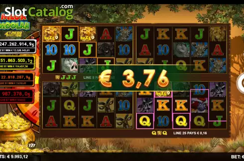 Скрин7. Mega Moolah 4Tune Reels слот