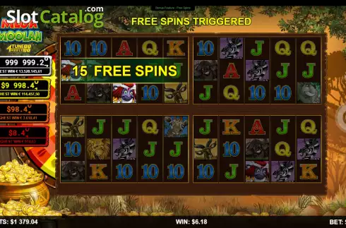 Скрин9. Mega Moolah 4Tune Reels слот