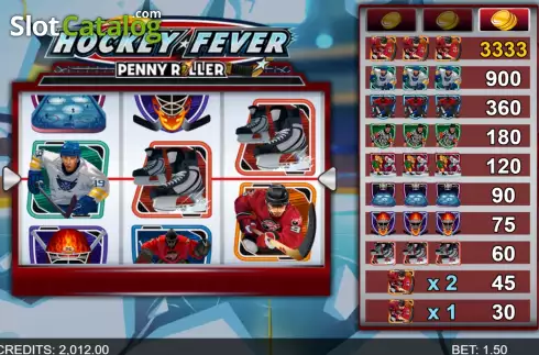 Скрин2. Hockey Fever Penny Roller слот