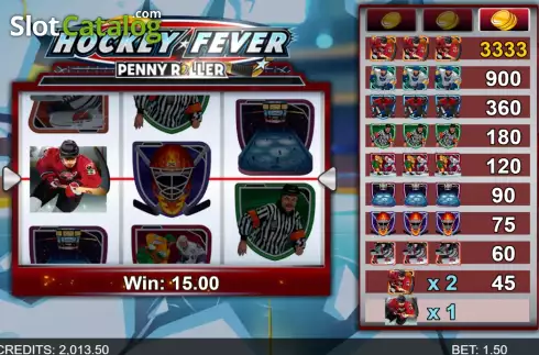 Скрин3. Hockey Fever Penny Roller слот