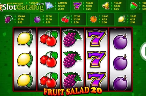 Скрин2. Fruit Salad 20 слот
