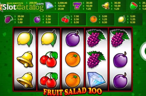 Скрин2. Fruit Salad 100 слот