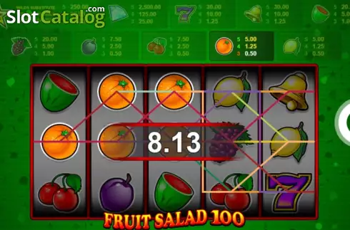 Скрин3. Fruit Salad 100 слот