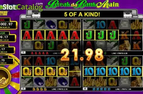 Скрин3. Break Da Bank Again Mega Moolah 4Tune Reels слот