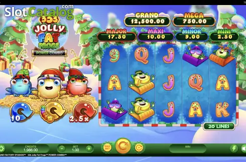 Скрин2. 333 Jolly Fat Frogs Power Combo слот