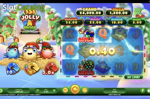 Скрин3. 333 Jolly Fat Frogs Power Combo слот