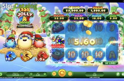 Скрин5. 333 Jolly Fat Frogs Power Combo слот