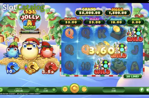 Скрин6. 333 Jolly Fat Frogs Power Combo слот