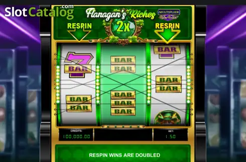 Скрин2. Flanagan's Riches Multiplier Retro Roller слот