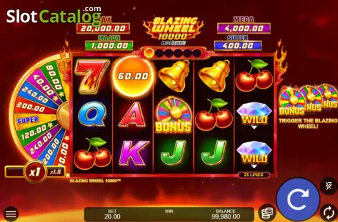 Скрин2. Blazing Wheel 10000 слот
