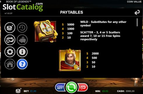Скрин7. Book of Legends (Games Inc) слот
