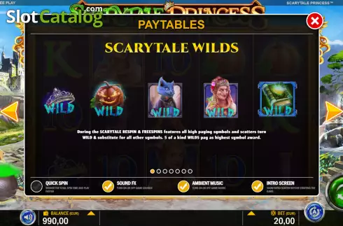 Скрин6. Scarytale Princess слот