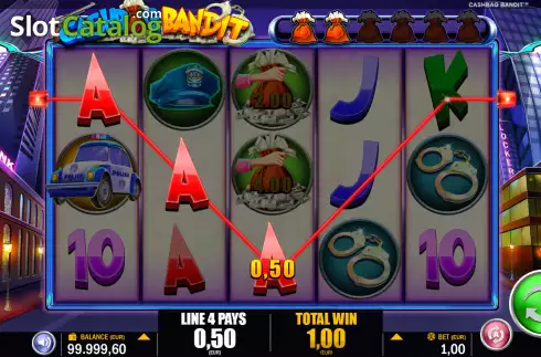 Скрин3. Cashbag Bandits слот