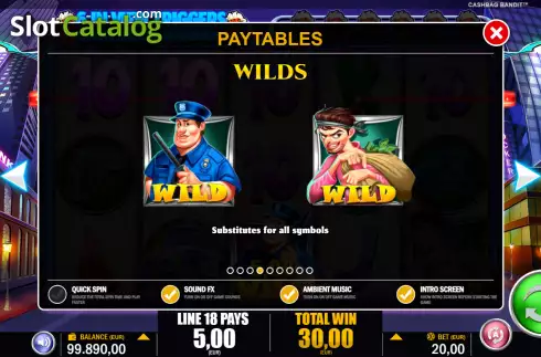 Скрин5. Cashbag Bandits слот