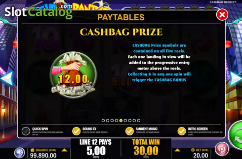 Скрин7. Cashbag Bandits слот