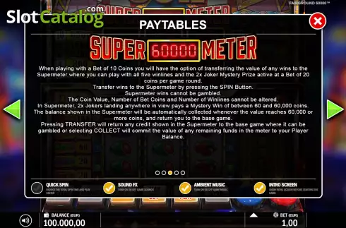 Скрин5. Fairground 60k слот