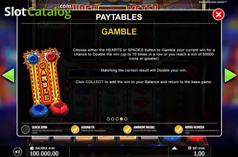 Скрин6. Fairground 60k слот