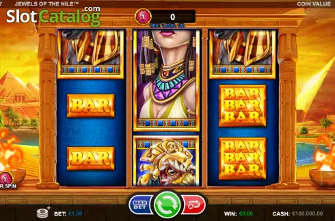 Скрин2. Jewels of the Nile (Games Inc) слот
