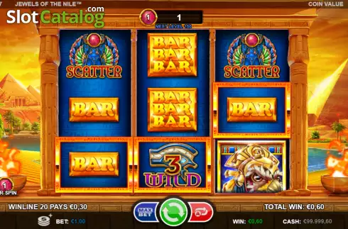 Скрин3. Jewels of the Nile (Games Inc) слот