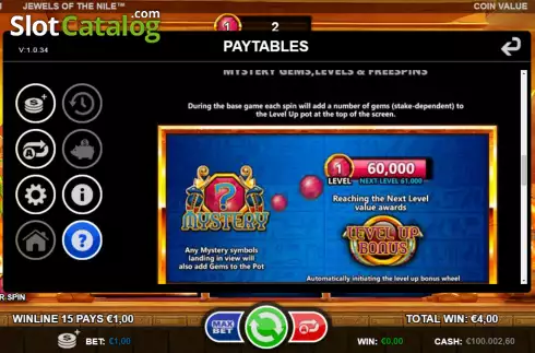 Скрин7. Jewels of the Nile (Games Inc) слот