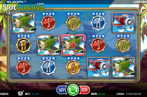Скрин2. Sky Jockeys слот