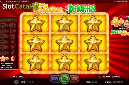 Скрин3. Stars and Jokers слот