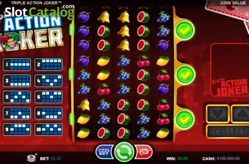 Скрин2. Triple Action Joker слот