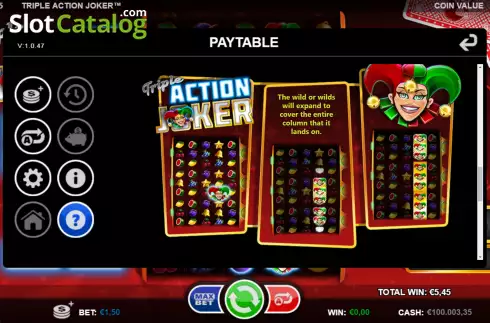 Скрин6. Triple Action Joker слот