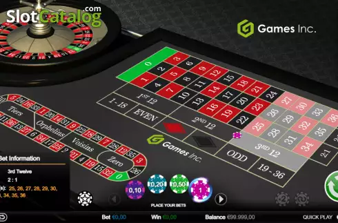 Скрин2. Hi-Roller Roulette (Games Inc) слот