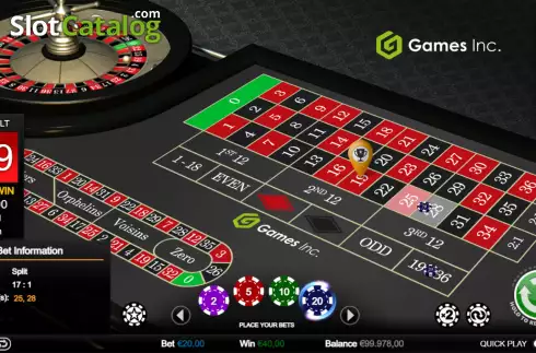 Скрин4. Hi-Roller Roulette (Games Inc) слот