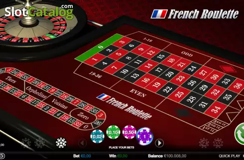 Скрин4. French Roulette (Games Inc) слот