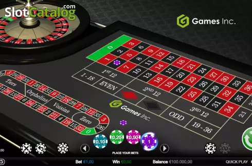 Скрин2. Lo-Roller European Roulette (Games Inc) слот