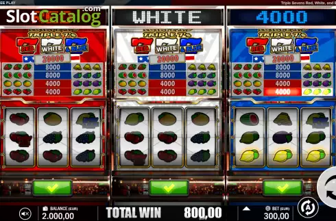 Скрин4. Triple 7's Red White and Blue слот
