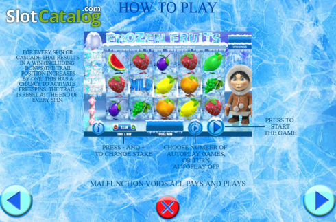 Скрин4. Frozen Fruits (Games Warehouse) слот