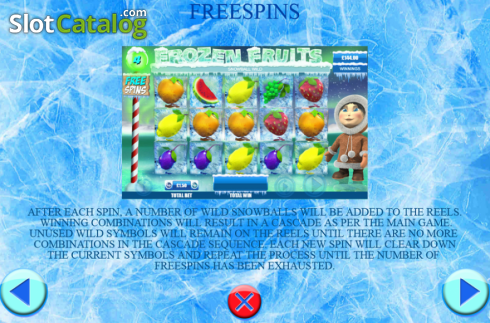 Скрин5. Frozen Fruits (Games Warehouse) слот