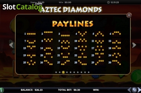 Скрин6. Aztec Diamonds слот