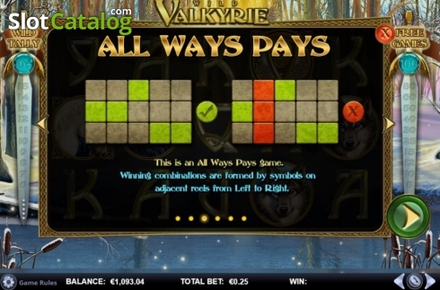 Скрин9. Wild Valkyrie слот