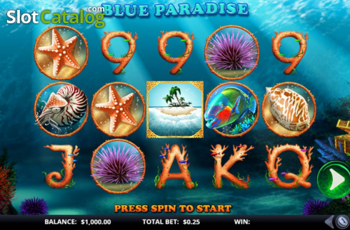 Скрин3. Blue Paradise слот